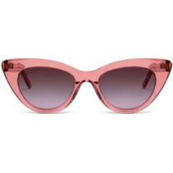 Hot Futures Boogie Love Pink Ombre Cat Eye Oversized Sunglasses purple - Picture 1 of 3